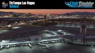 MSFS 2020  REVIEW FlyTampa Las Vegas KLAS scenery for Microsoft Flight Simulator 2020 [upl. by Tessie]