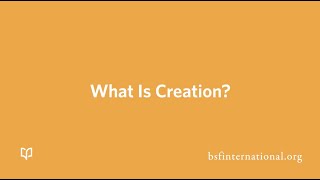 What is Creation [upl. by Ennayrb]