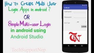 How to Create Multi User Login Apps in Android using Android StudioWith Source Code [upl. by Lachman607]