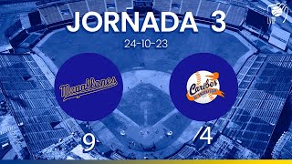 JORNADA 3 RESUMEN  Navegantes del Magallanes 9  Caribes de Anzoátegui 4  LVBP 2324 241023 [upl. by Feliks287]