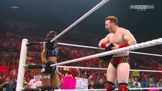 Sheamus amp AJ vs Dolph Ziggler amp Vickie Guerrero WWE Raw 7212 [upl. by Brine]