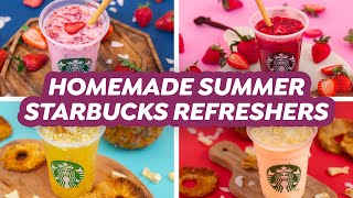 4 Homemade Summer Starbucks Refreshers [upl. by Aratahc]