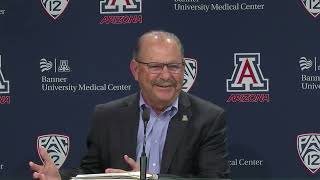 Arizona Athletics Press Conference  Interim AD Mike Candrea [upl. by O'Dell]