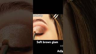 Soft brown glam eyeshadow ytshorts  shorts makeuptutorial [upl. by Anauqcaj]