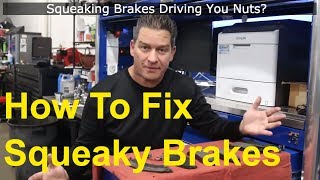 How to fix Squeaky brakes  Stop noisy brakes or squeaking Brakes [upl. by Earlie]