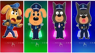 Sheriff Labrador 🆚️ Fox Officer 🆚️ Sheriff labrador officer 🆚️ Sheriff labrador🎶 Tileshop EDM rush [upl. by Edlun]