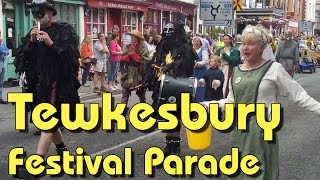 Tewkesbury Medieval Festival 2015  The Parade [upl. by Elka]