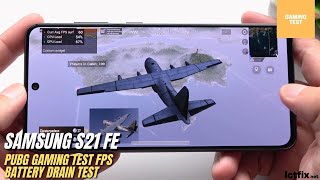 Samsung Galaxy S21 FE PUBG Gaming test  Exynos 2100 120Hz Display [upl. by Bristow]