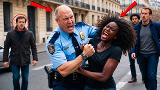 ILS ONT ARRÊTÉ LA FEMME NOIRE D’UN CAPITAINE DE POLICE MAIS ILS ONT ÉTÉ ENTOURÉS PAR 100 VOITURES [upl. by Eradis]