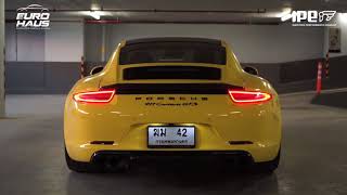 PORSCHE 991 CARRERA GTS  IPE F1 exhaust system [upl. by Aihseyn145]