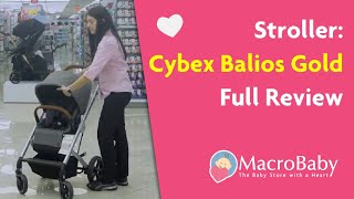 Cybex Balios Gold Stroller Demo  Full Review [upl. by Ruffin]