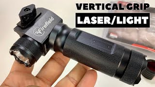 Firefield Aluminum Vertical Forend Grip with White LED and Green Laser Unboxing [upl. by Teak]