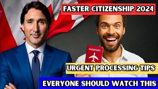 😳 FastTrack To Citizenship Urgent Processing For Canadian Citizenship In 2024  IRCC [upl. by Jehovah]