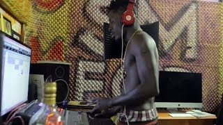 How Shatta Wale records in his studio [upl. by Mcclenaghan]