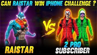 Raistar VS 2 Pro Subscriber Can Raistar Win Iphone Challenge [upl. by Siddon293]