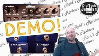 Brief DEMO DigiTech JamMan Stereo Looper How To Walk Through Guitar Effects Pedal Reids Reviews [upl. by Nicky]