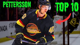 TOP 10 MOST INCREDIBLE Elias Pettersson Goals [upl. by Ecnaret173]