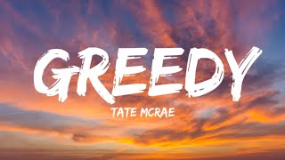 Tate McRae  greedy Lyrics [upl. by Ahsik]