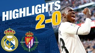 REAL MADRID 20 VALLADOLID  ALL GOALS amp HIGHLIGHTS  LaLiga [upl. by Ahsitram]