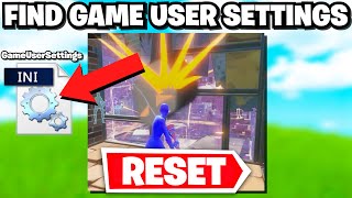 How To Get To GAME USER SETTINGS Fortnite How To RESET GAME USER SETTINGS Fortnite [upl. by Ater642]