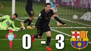 Celta Vigo vs Barcelona 03 La Liga 202021  MATCH REVIEW [upl. by Bolme]