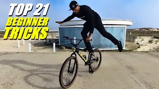 Top 21 Beginner BMX Tricks  Easiest Tricks For 275 Bikes [upl. by Hite]