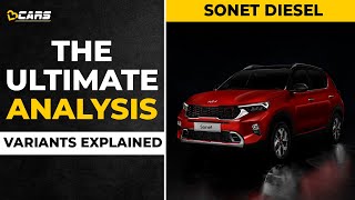 2021 Kia Sonet Diesel Variants Explained  HTE HTK HTK HTX HTX GTX  May [upl. by Lemmor620]