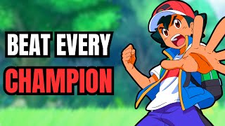 Can ASH Original Pokemon Beat Every Pokemon Champion [upl. by Renruojos]