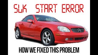 Mercedes Benz SLK230 SLK320 START ERROR repair Chrysler Crossfire NO START NO CRANK Programming [upl. by Swane]