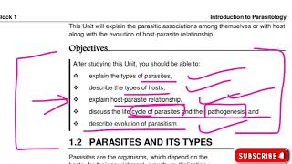 📚PARASITOLOGY📚MZOE001✔️UNIT1✅ Parasites and its types🎯👉Part1💯✔️ parasitology ignou msczoology [upl. by Eendys498]