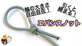 エバンスノット（二重止め結び）の結び方 簡単で分かりやすく解説！ Evans Knot ／ 結び方ナビ 〜 How to tie 〜 [upl. by Omrellug834]