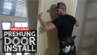 PreHung Door Install UNEDITED Best How To Method for DIY [upl. by Guy]