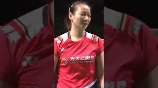 Huang Ya Qiong hits the net first  Very classy skill 🏸🏸 nambadminton badminton huangyaqiong [upl. by Anitsenre]