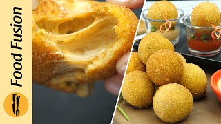 Crispy Mozzarella Cheese Balls Recipe by Food Fusion [upl. by Gorman]