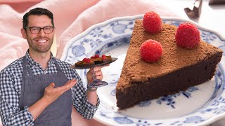 One Bowl Flourless Chocolate Cake  Preppy Kitchen [upl. by Vittoria]