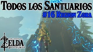 Todos los Santuarios de Zelda Breath of the Wild 16  Region Lanayru Zora [upl. by Loggia]