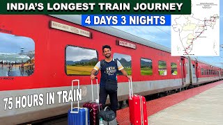 Journey in Indias Longest Running VIVEK Express  4 days 75hrs Train journey [upl. by Erdeid]