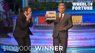 Mikes 100000 WIN  Wheel of Fortune [upl. by Aneger]