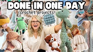 25 DONE in a DAY CROCHET Projects  YOU CAN FINISH in 1 DAY [upl. by Euqinimod]