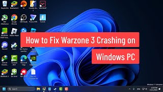 How to Fix Warzone 3 Crashing on Windows PC [upl. by Ahsit]