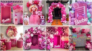 Barbie Theme Birthday Decoration Ideas Birthday decorations ideas [upl. by Lady]