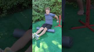 foamrollerexercises foamrollingpilates yogastretching rehabilitationrecovery massage [upl. by Nellie]