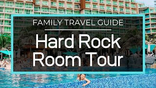 Hard Rock Hotel Cancun Room Tour  Deluxe Family 2 Bedroom [upl. by Jerol]