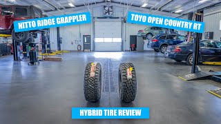 Hybrid Tires Nitto Ridge Grappler vs Toyo Open Country RT [upl. by Eniamor39]