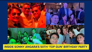 Inside Sonny Angara’s 50th ‘Top Gun’ birthday party [upl. by Eelsnia]