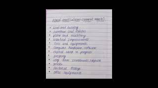 Accounting fixed assets non current assets accounting fixedassets [upl. by Eissirhc]