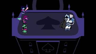 Deltarune  King Boss Fight OverthrowPacifist EndingFull Fight  Cutscenes [upl. by Etneciv]