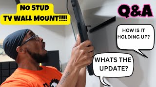 Studless Drywall TV Mount 1YEAR REVIEW QampA [upl. by Netsua]