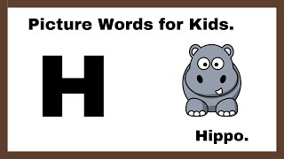 Words that start with H  letter H words  phonics  Learn letter H [upl. by Lekim]