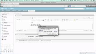 How to create a signature in Zimbra [upl. by Lois]